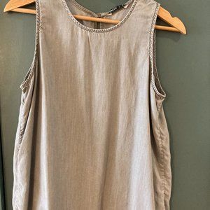Sleeveless "Gap 1969' Top - sexy back slit